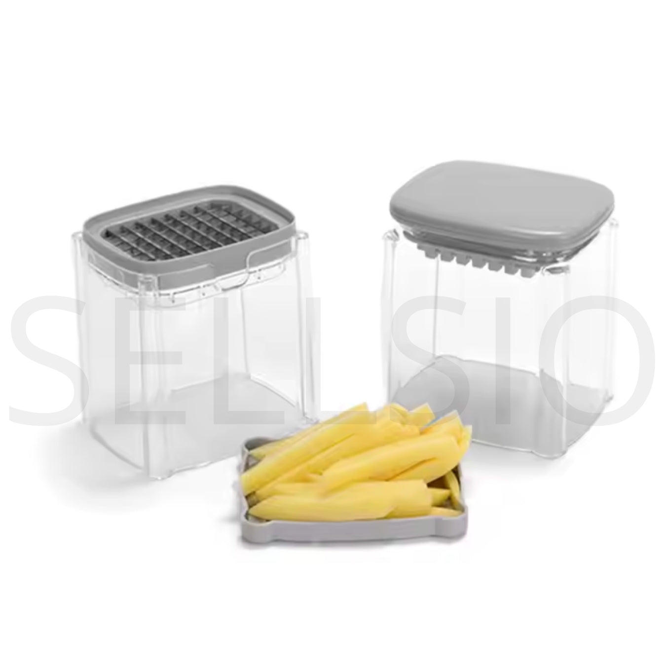 Coupe-frites et hachoir à légumes 4-en-1 – L’outil innovant pour une découpe rapide et précise !