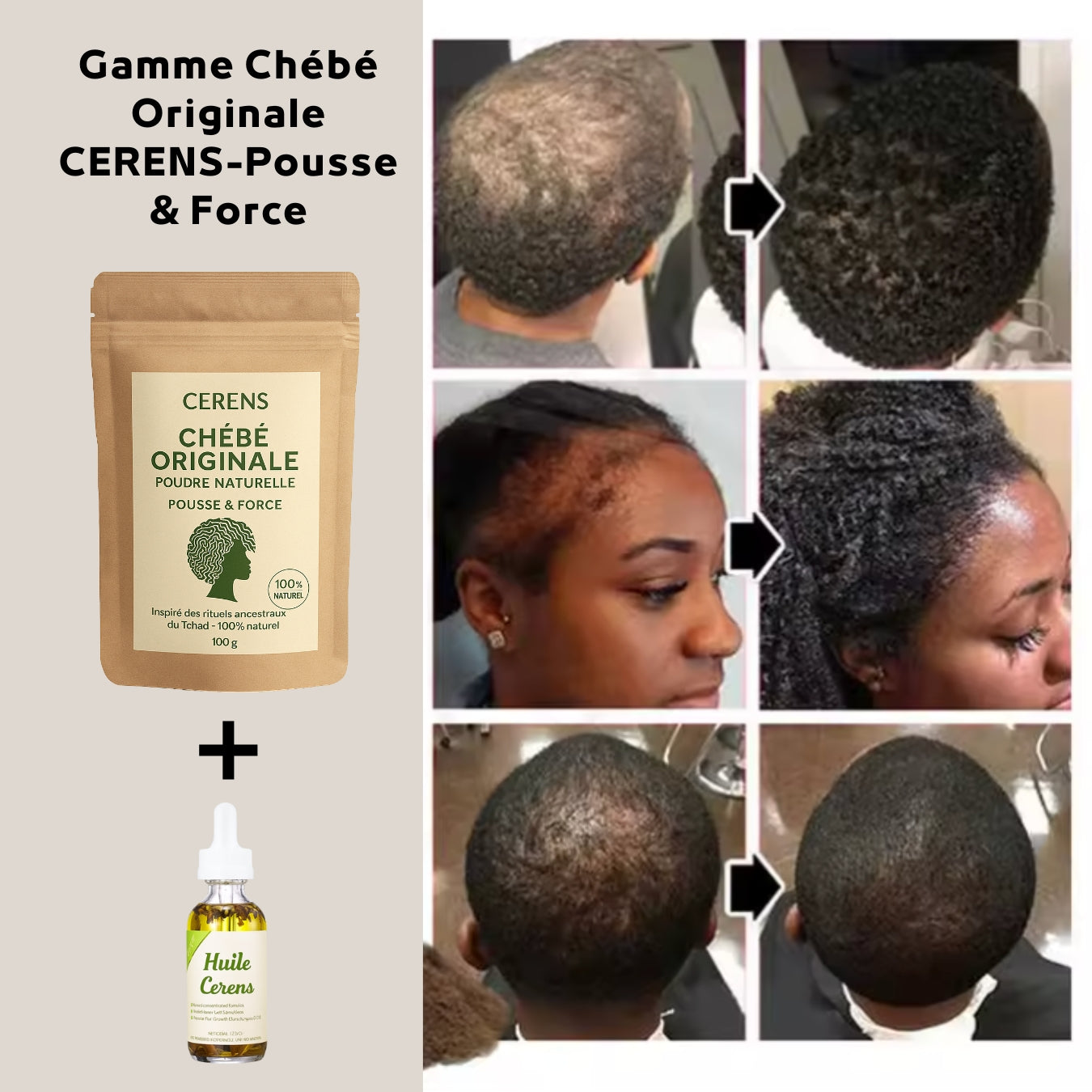 Gamme Chébé Originale CERENS-Pousse & Force