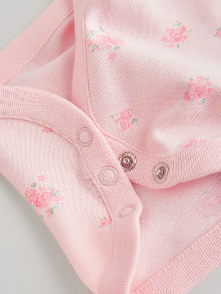 Lot de 5 body coton manche court : confort et douceur pour bébé FILLES