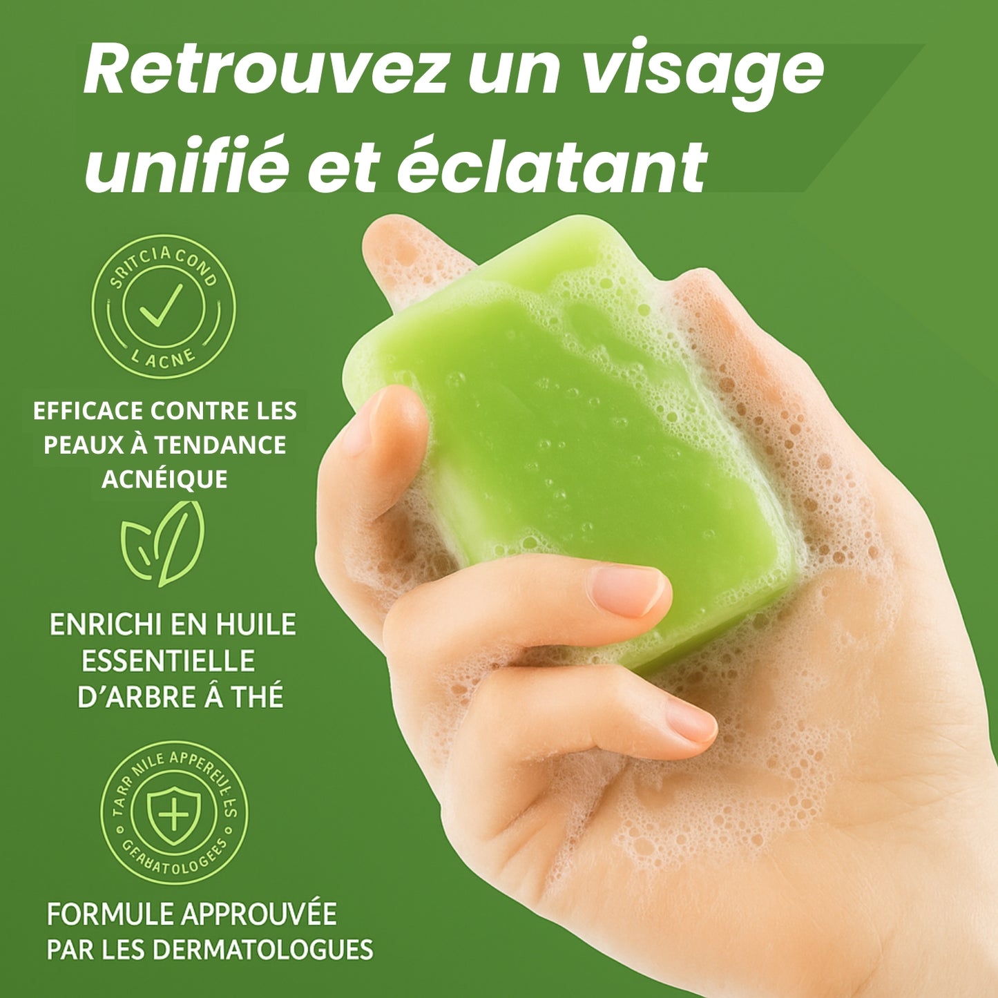 Savon Purifiant à l’Huile d’Arbre à Thé – CERENS-LOT de 2
