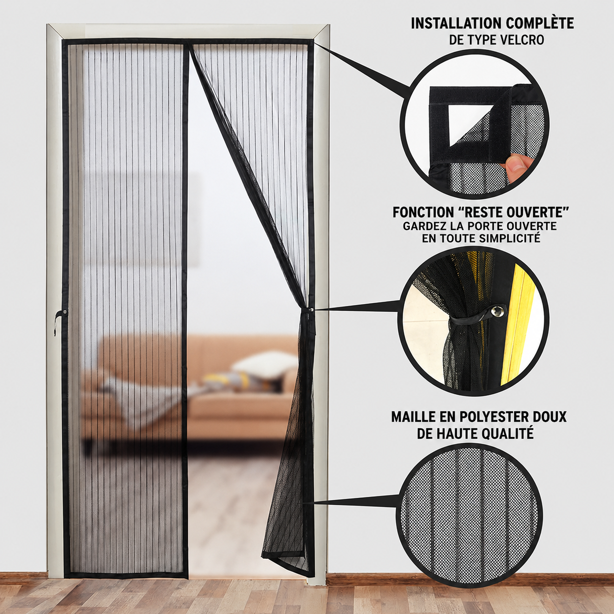 STOP MOUSTIQUES SELLSIO™ -Porte Anti-Moustiques Magnétique