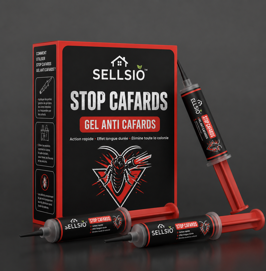 SELLSIO™ STOP CAFARDS- Gel Répulsif -Solution Efficace pour Éloigner les Cafards de Votre Maison