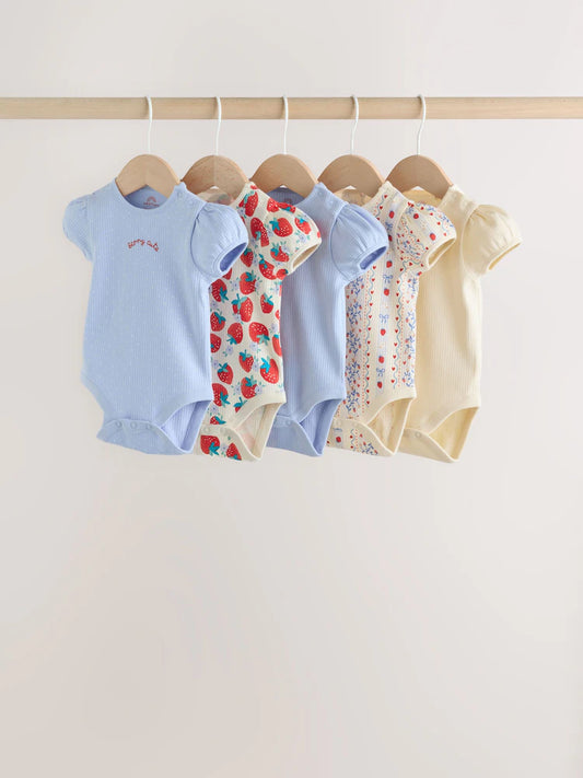 Lot de 5 body coton : confort et douceur pour bébé FILLES