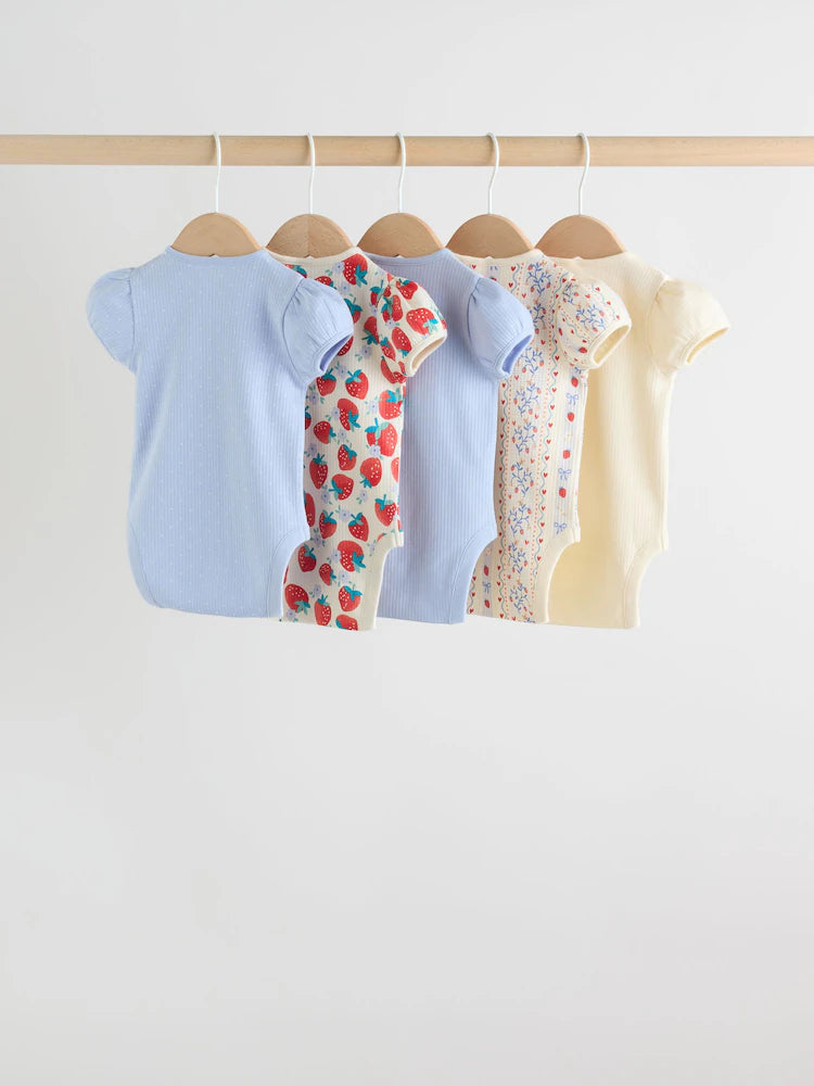 Lot de 5 body coton : confort et douceur pour bébé FILLES