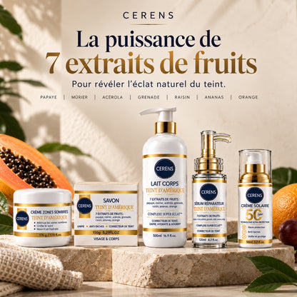 Gamme Teint D'Amérique CERENS- Complexe Super Éclat Haute Concentration