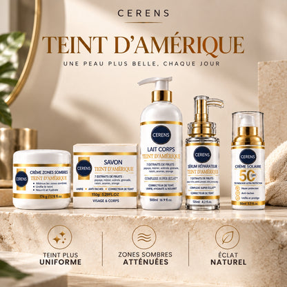 Gamme Teint D'Amérique CERENS- Complexe Super Éclat Haute Concentration