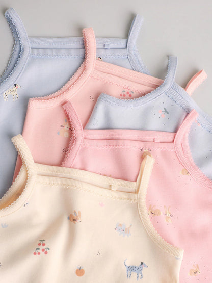 Lot de 5 body coton manche court : confort et douceur pour bébé FILLES