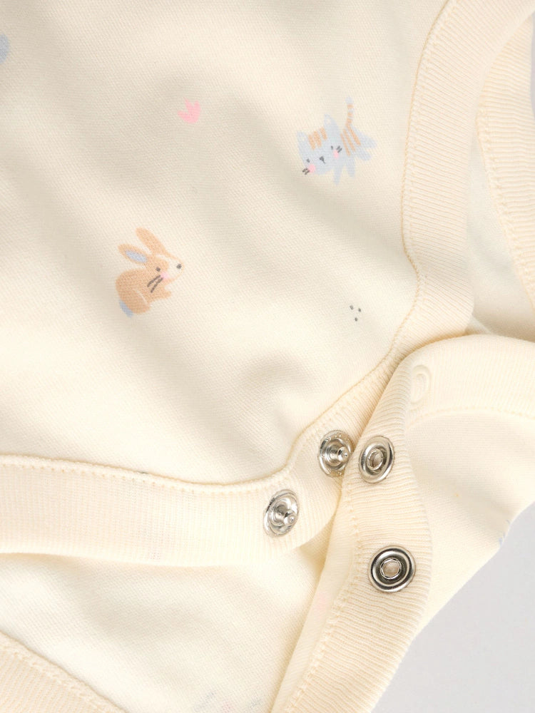 Lot de 5 body coton manche court : confort et douceur pour bébé FILLES
