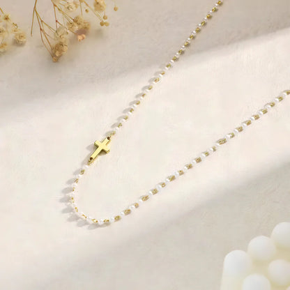 Collier Chrétien Perlé Protection Divine